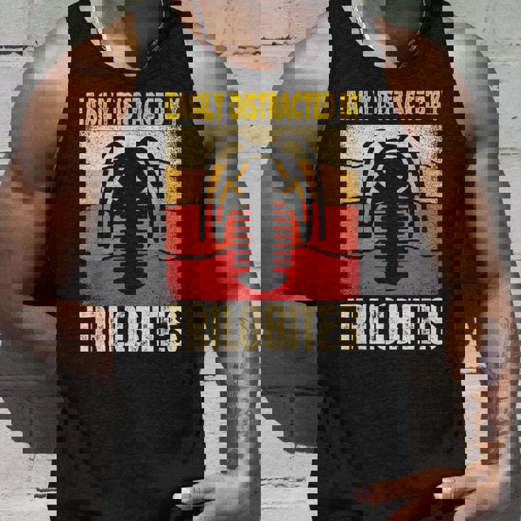 Easy Distracted By Trilobites Trilobite Lover タンクトップ 彼への贈り物