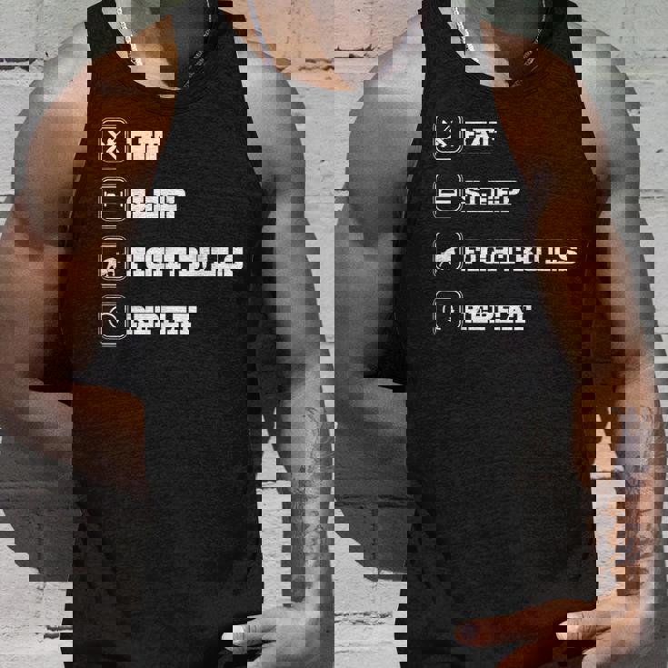 Eatleep Fight Bulls Repeat Bullsシリーズ ロデオクラウン タンクトップ 彼への贈り物