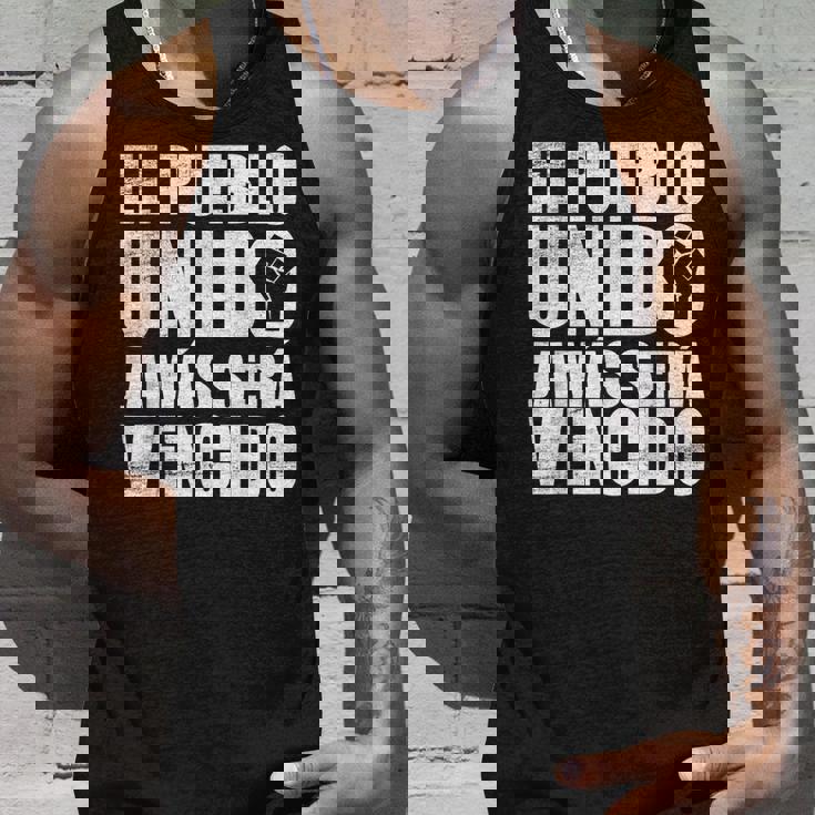 El Pueblo Unido Jamaseraencido Protestlogan タンクトップ 彼への贈り物