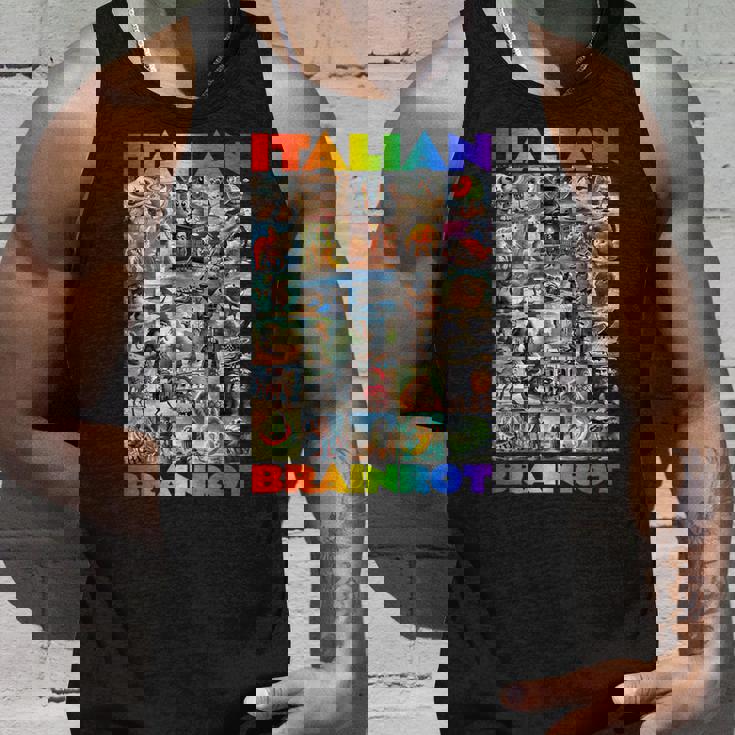 Every Italian Brainrot Meme Italian Brainrotコレクション タンクトップ 彼への贈り物