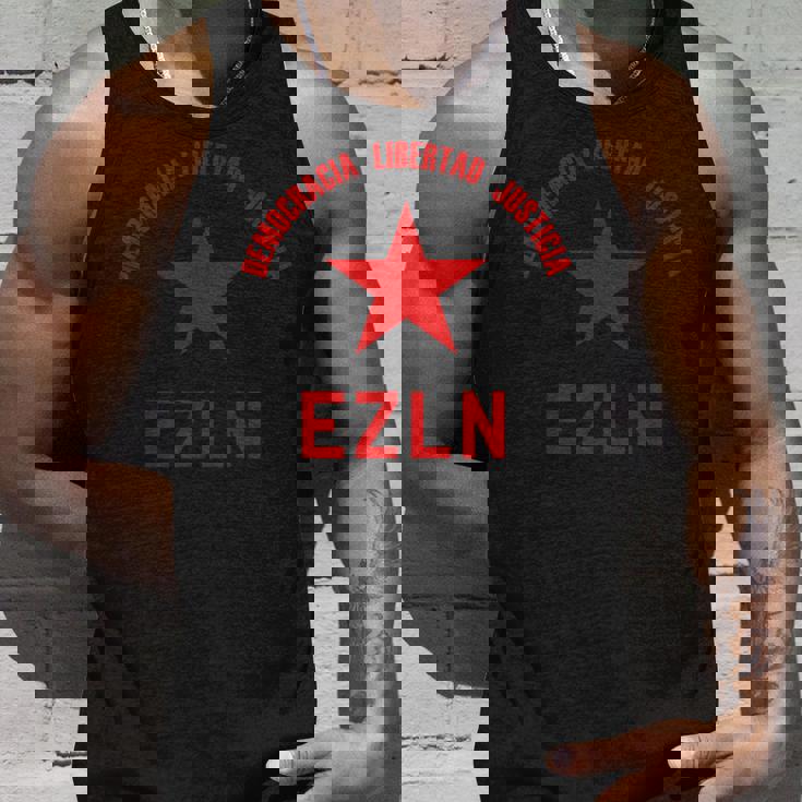 Ezln デモクラシア・リベルタード・ジャスティシア-サパティスタ、社会主義者 タンクトップ 彼への贈り物