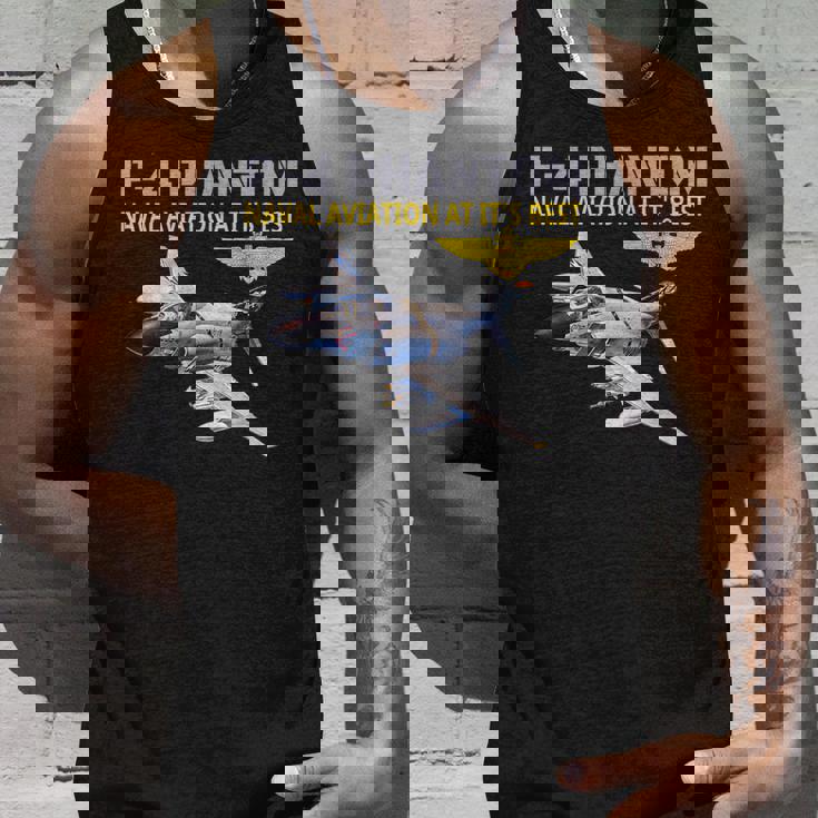 F-4 ファントム アクション中 海軍航空 最高 タンクトップ 彼への贈り物