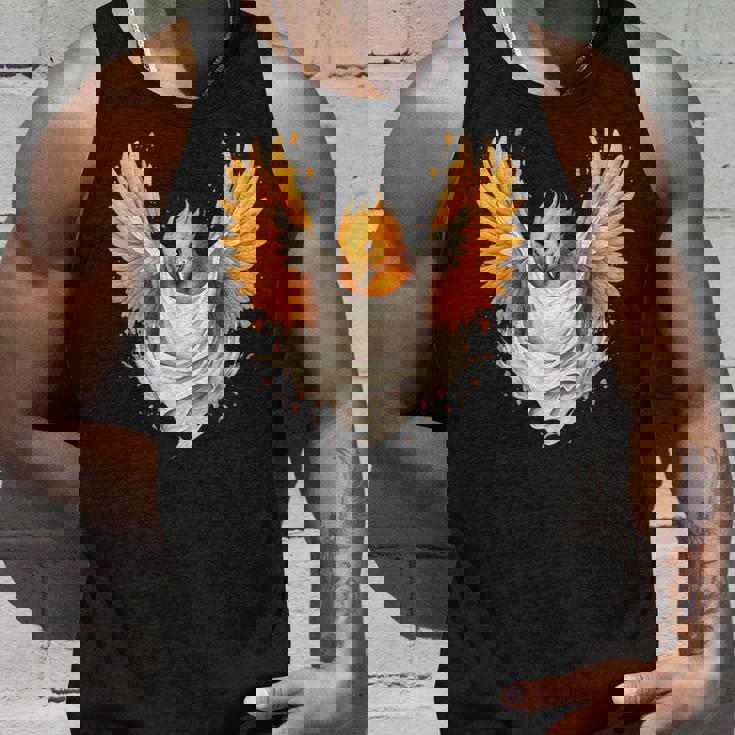 Firebird Reborn Rejuvenation 神話の鳥 アートワーク フェニックス タンクトップ 彼への贈り物