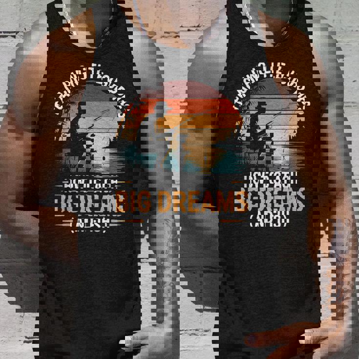 Fishing Dad How Catch Big Dreams 面白い父の日のギフト タンクトップ 彼への贈り物