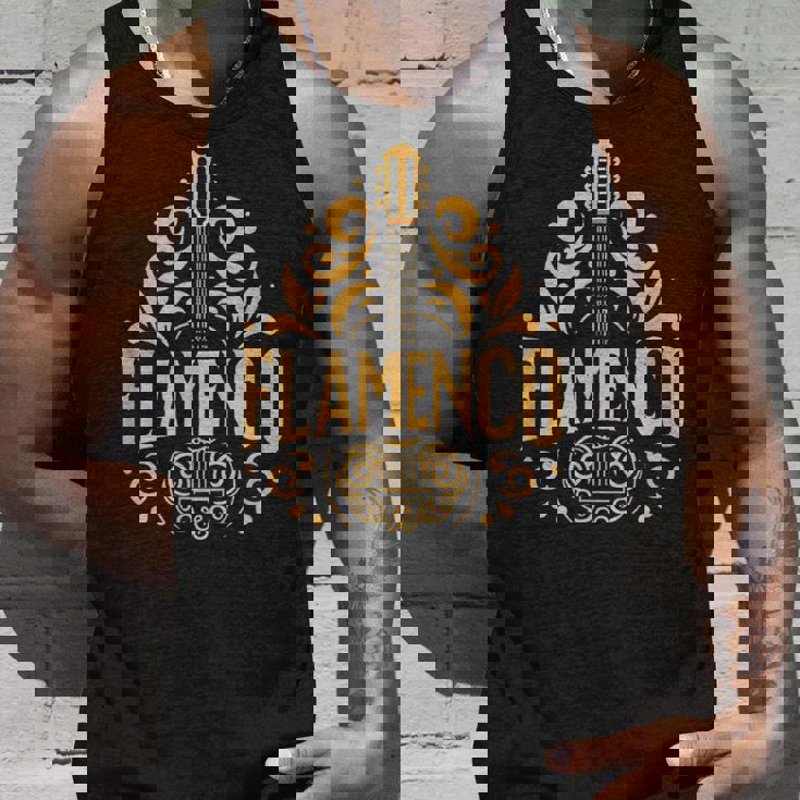 Flamenco スパニッシュギター フラメンコギターアート タンクトップ 彼への贈り物