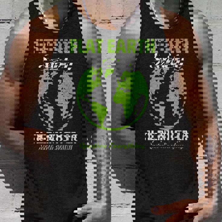 Flat Earthociety Flat Earther Conspiracy Theory タンクトップ 彼への贈り物