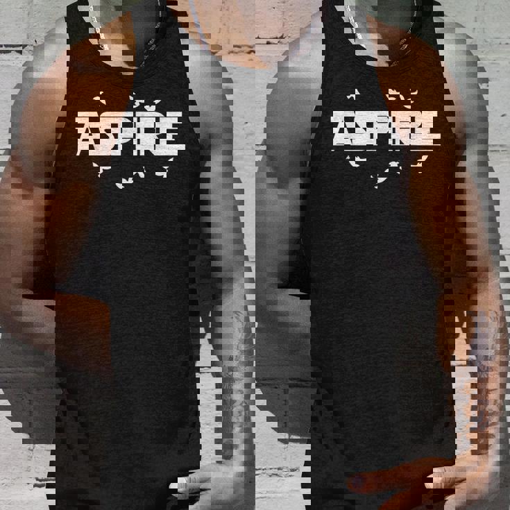 Fly High & Be Aspire Quotes Wise Advise Illustration Graphic タンクトップ 彼への贈り物