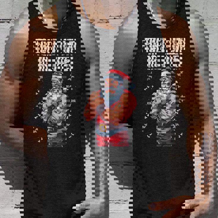 Frohen Pump Ihr Lappen 筋肉質サンタジム タンクトップ 彼への贈り物