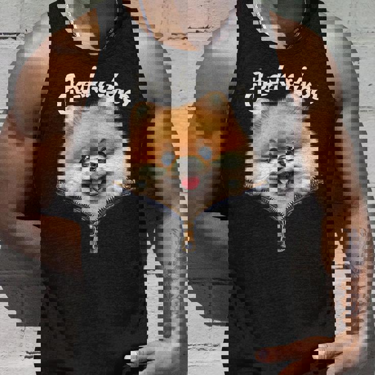 Peek-A-Boo ポメラニアン タンクトップ 彼への贈り物