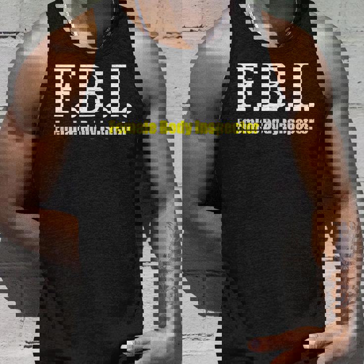 メンズ Fbi Female Body Inspector Meme Novelty Apparel タンクトップ 彼への贈り物