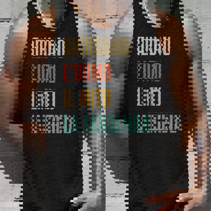 Italian First Name Giordano タンクトップ 彼への贈り物