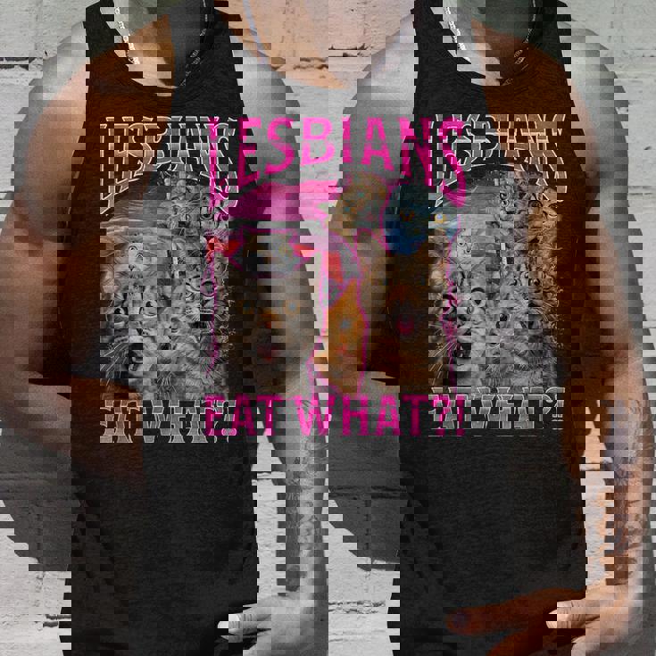 Lesbians Cat Owner Lesbians Eat What タンクトップ 彼への贈り物