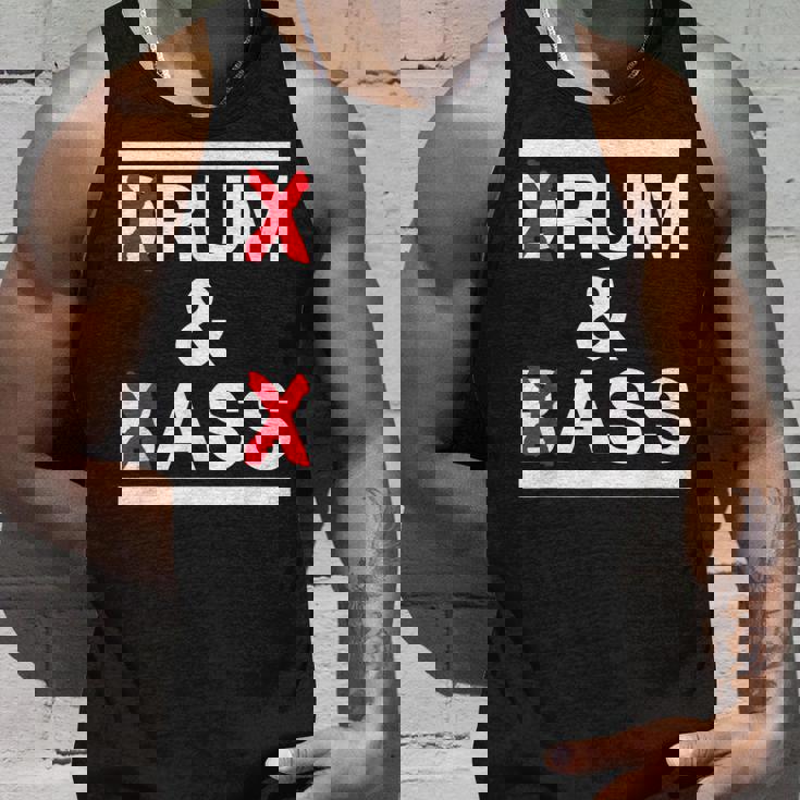 Rum And Ass Lovers Drum & Bass パロディ 皮肉なスローガン タンクトップ 彼への贈り物