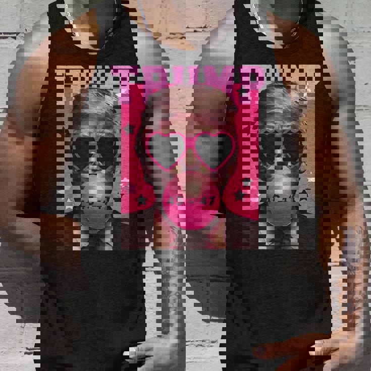 Trump 2024 メガネ&バブルガム ピンク タンクトップ 彼への贈り物