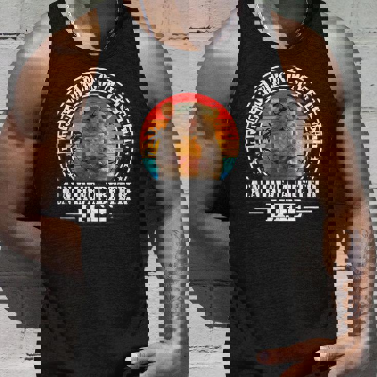 Work Hard Better Life Retrointage Pet Rat Lover タンクトップ 彼への贈り物