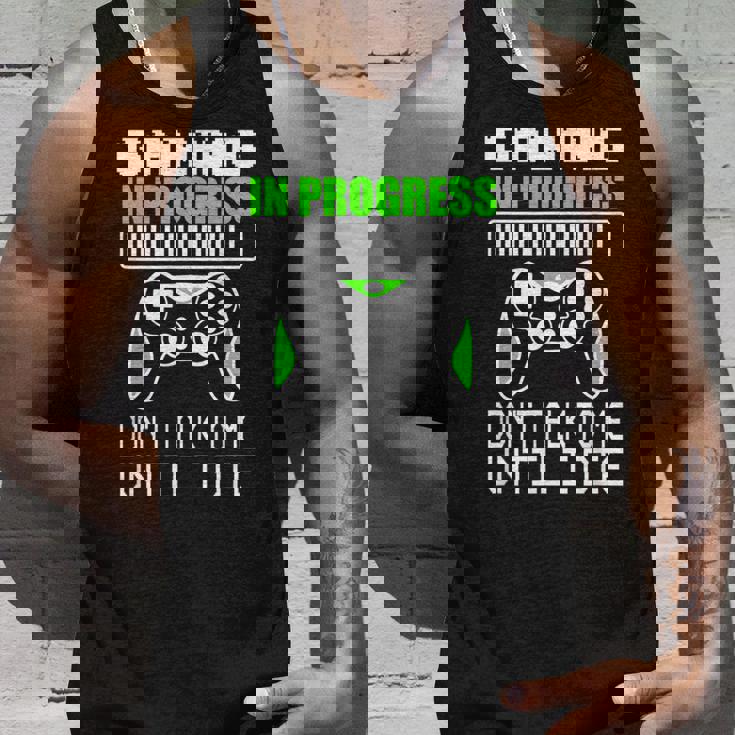 Gaming In Progress Don't Talk To Me Until I Die Gamer Camiseta sin mangas Regalos para él