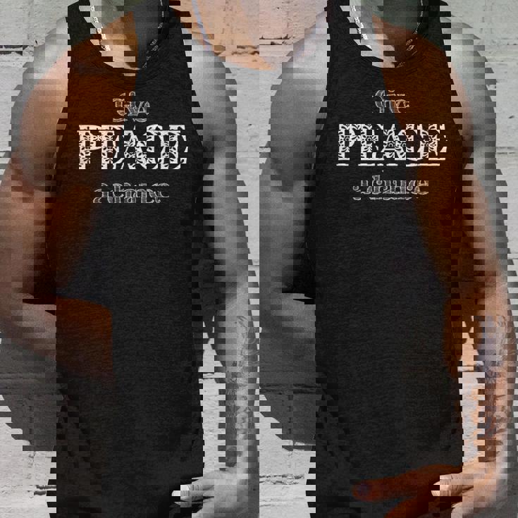 Give Peace A Chance No War World Unite In Love Freedom タンクトップ 彼への贈り物