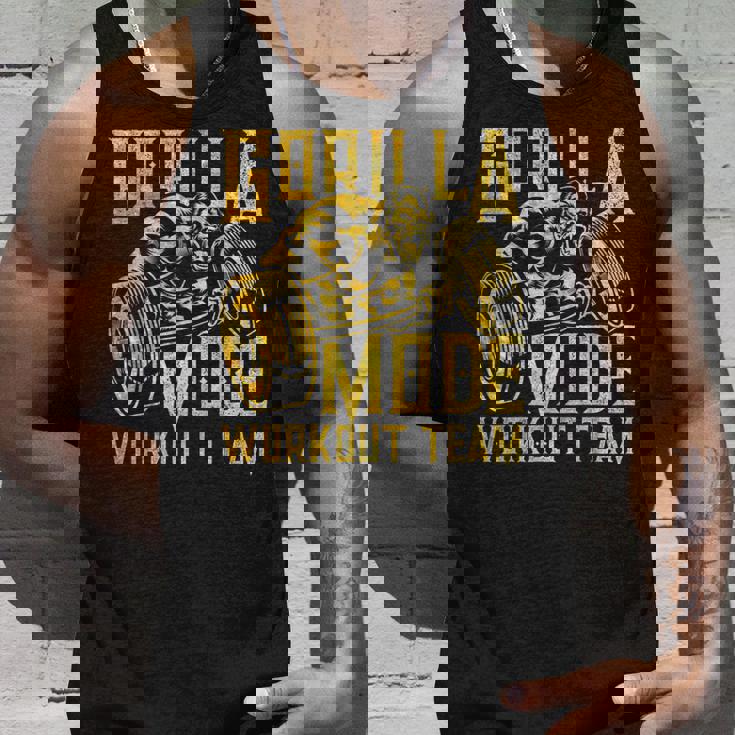 Gorilla Mode ワークアウト チーム ダンベル ビースト ジム フィットネス ゴールド タンクトップ 彼への贈り物