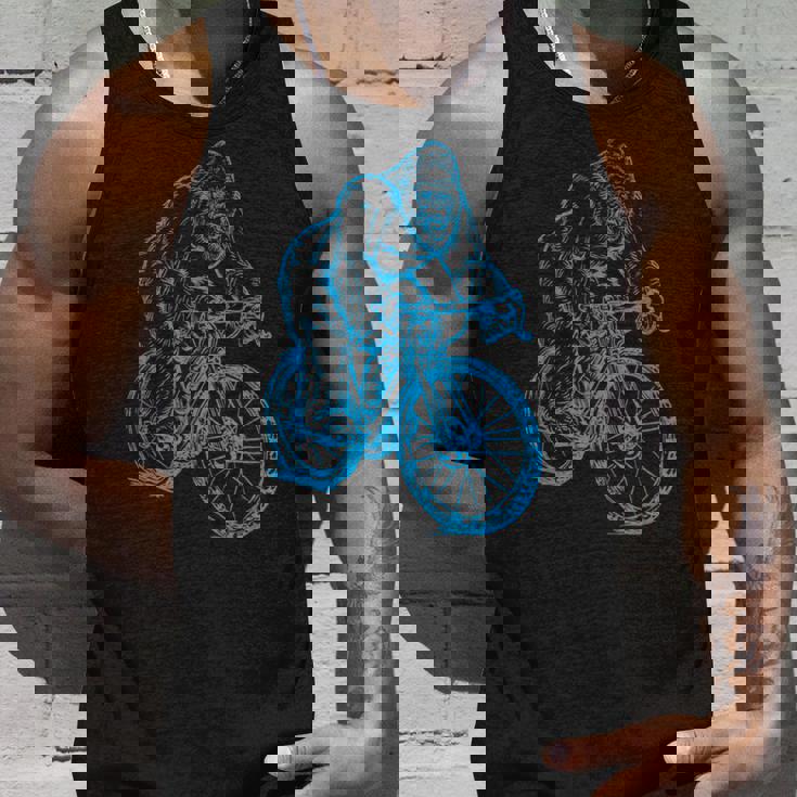 Gorilla サイクリング 自転車 クール モンキー おもしろい 動物 バイク タンクトップ 彼への贈り物