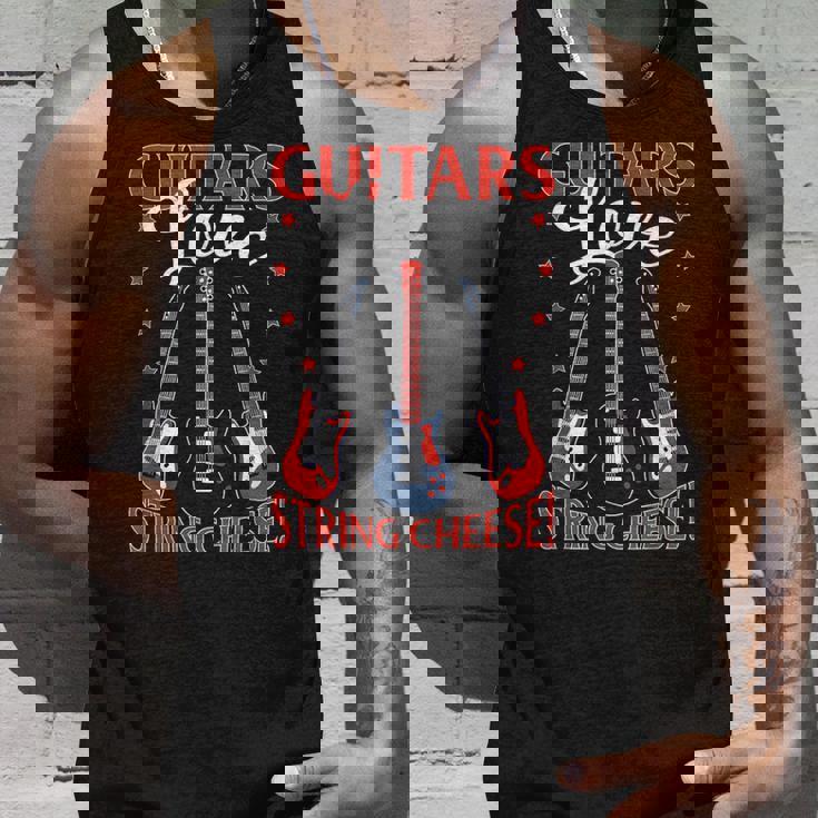 Guitars ストリングチーズ エレキギター付き タンクトップ 彼への贈り物