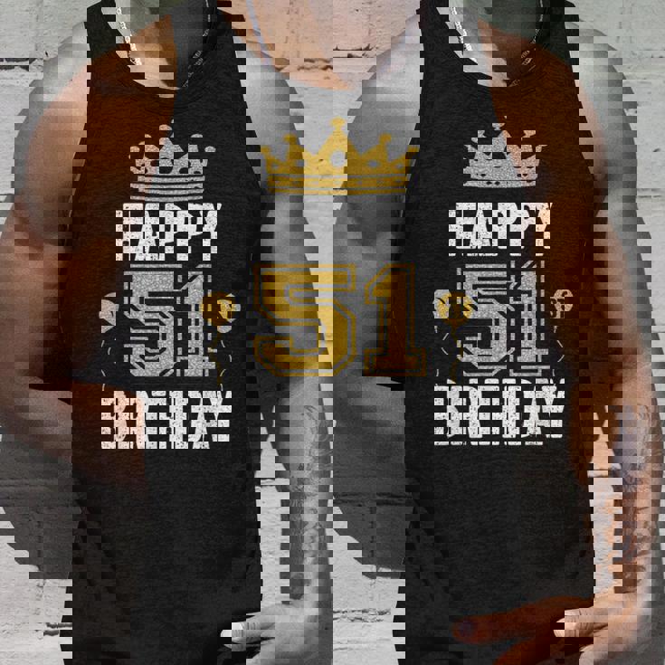 Happy 51St Birthday アイデア 51歳 男女用 タンクトップ 彼への贈り物