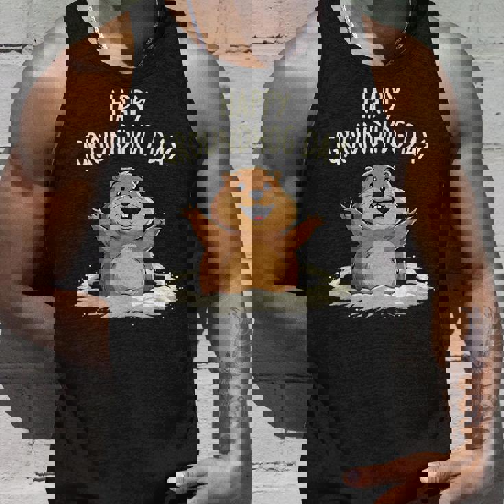 Happy Groundhog Day 2025 メンズ レディース キッズ タンクトップ 彼への贈り物