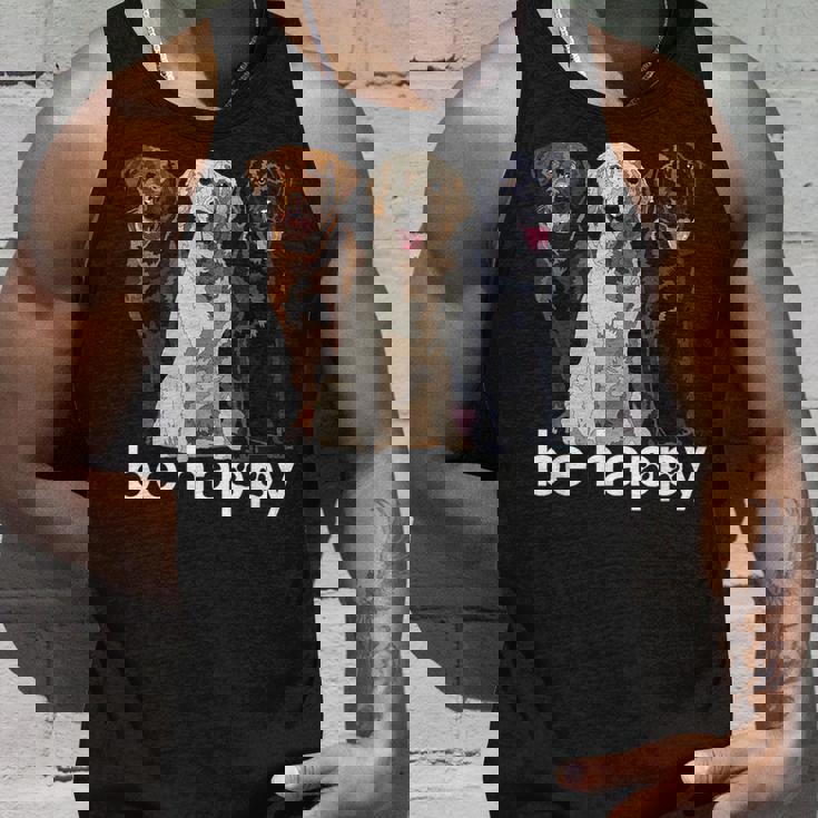 Be Happy ラブラドールレトリバー ゴールデンブラックブラウン チョコレートラボ タンクトップ 彼への贈り物