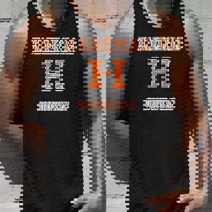 Haremas ハレマス 晴れます【変なデザイン屋さん】ブランド ロゴ パロディ 面白い タンクトップ 彼への贈り物