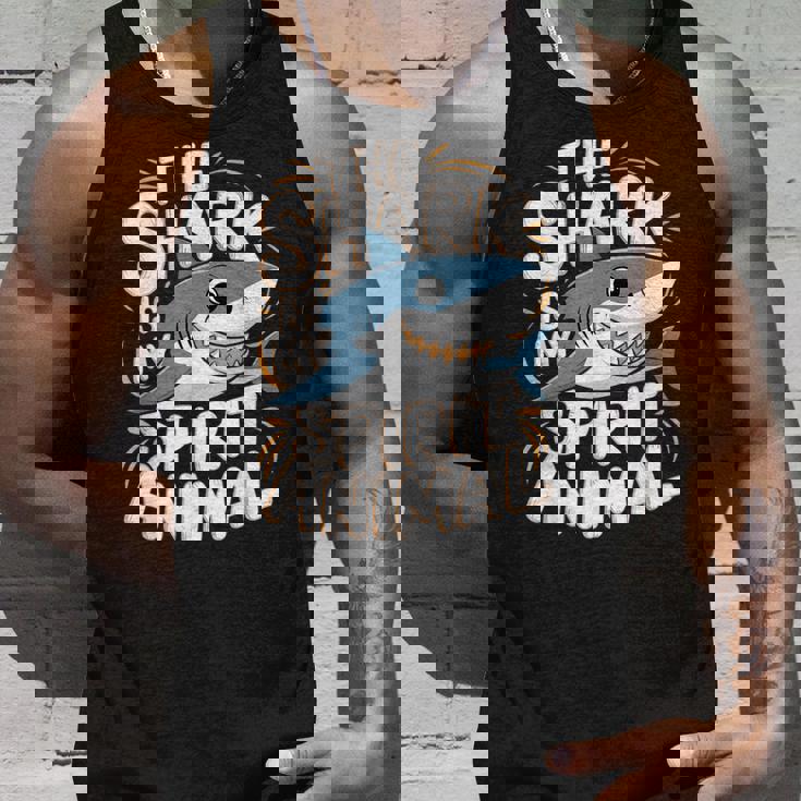 Thehark Is Mypirit アニマル 気まぐれなかわいいサメ タンクトップ 彼への贈り物