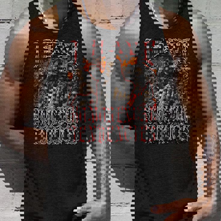 I Have Homosexual Tendencies 面白い ハード スケルトン ブーツレッグ タンクトップ 彼への贈り物