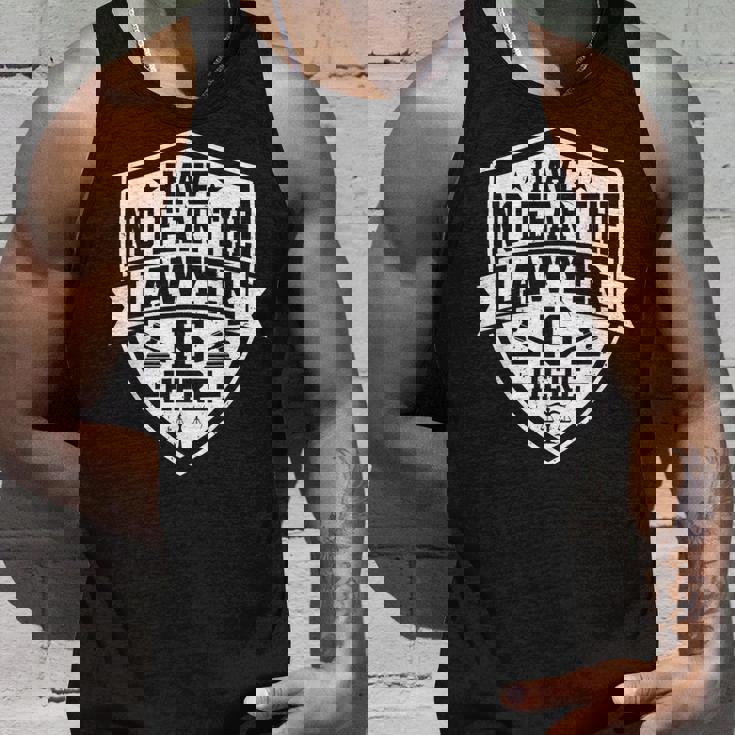 Have No Fear The Lawyer Is Here Lawyer Prosecutor タンクトップ 彼への贈り物