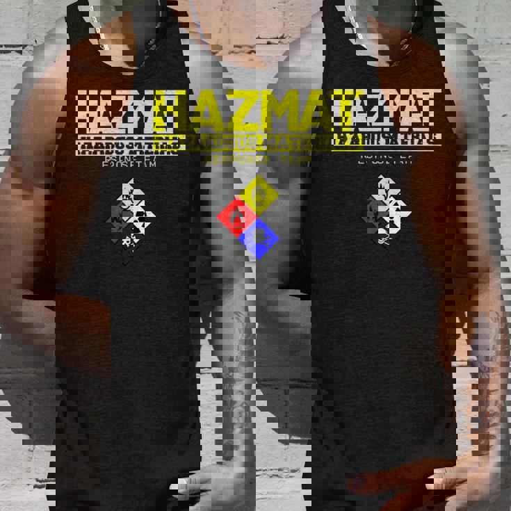 Hazmat 危険物対応チーム技術者tシャツ タンクトップ 彼への贈り物