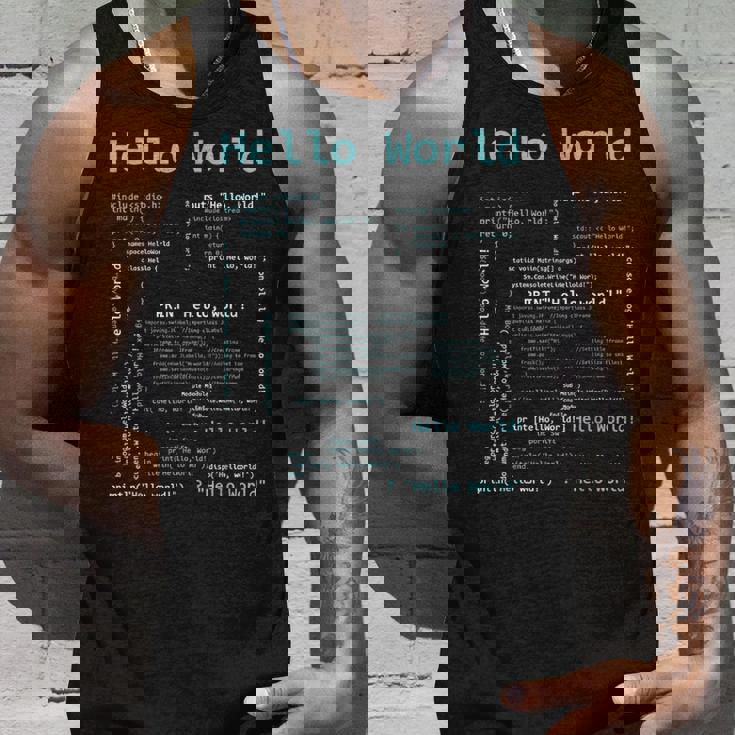 Hello World Includetdio Int Main タンクトップ 彼への贈り物