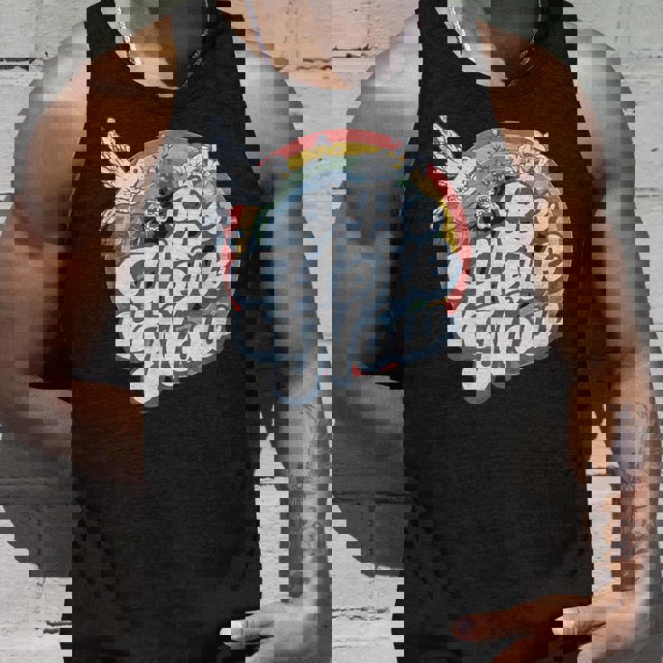 Be Here Now レトロ ヴィンテージ スピリチュアル マインドフルネス タンクトップ 彼への贈り物