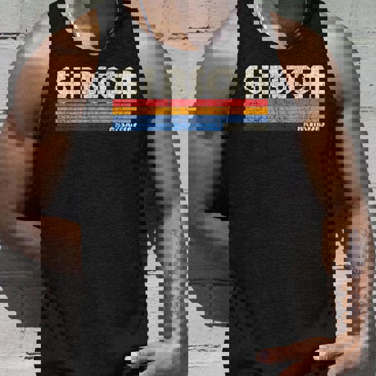 Hometown ヴィンテージ レトロ 70年代80年代スタイル ギブソン アーカンソー州 タンクトップ 彼への贈り物