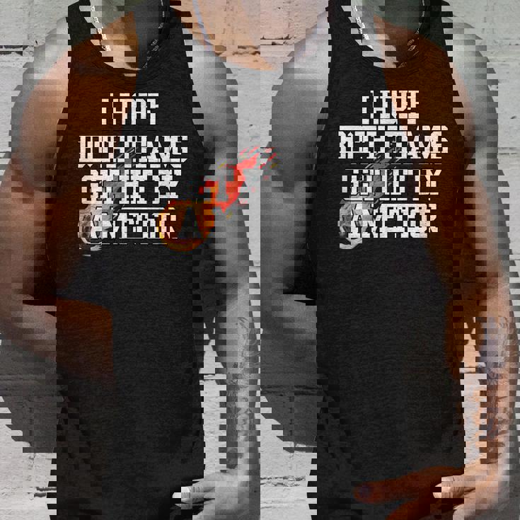 I Hope Both Teams Get Hit With A Meteor Lose メンズ レディース タンクトップ 彼への贈り物