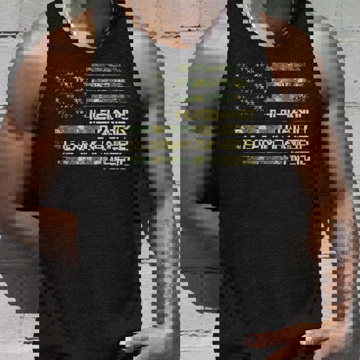 メンズ Husband Daddy Us Army Ranger Hero Flag Usa 迷彩 タンクトップ 彼への贈り物