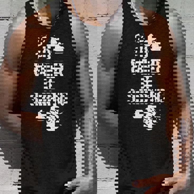 I'd Rather Beleeping leep Quote タンクトップ 彼への贈り物