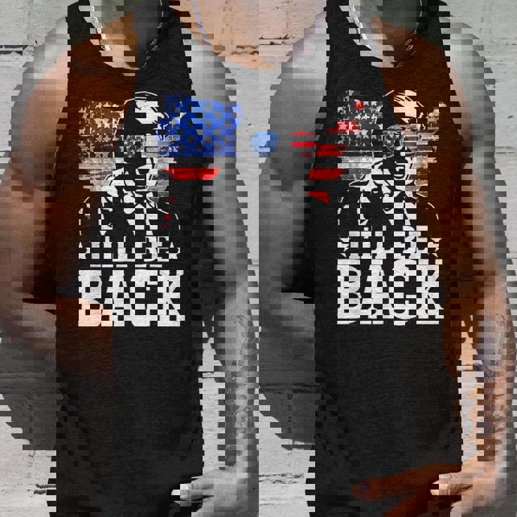 I'll Be Back Trump 2024 アメリカ大統領選挙トランプ タンクトップ 彼への贈り物