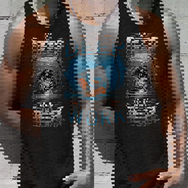 I'm Deep In My Work 水中溶接機 タンクトップ 彼への贈り物