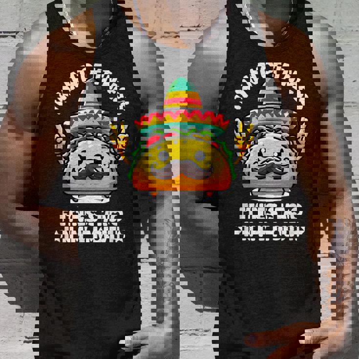 I'm Into Fitness Fit'ness Taco In My Mouth ジム おもしろタコス タンクトップ 彼への贈り物