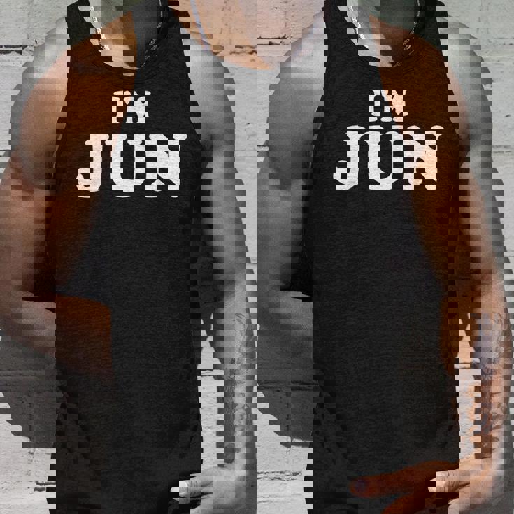I'm Jun、My Name Is Jun、I Am Jun、パーソナライズ タンクトップ 彼への贈り物