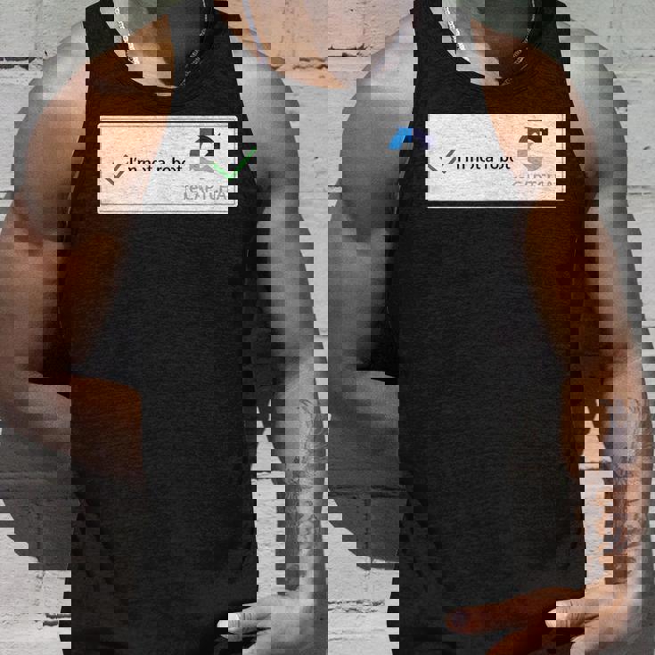 I'm Not A Robot Web Internet Quiz Question タンクトップ 彼への贈り物