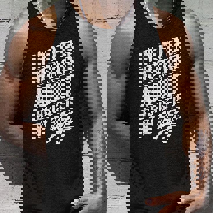 I'm Often Mistaken For An Adult Because Of My Age タンクトップ 彼への贈り物