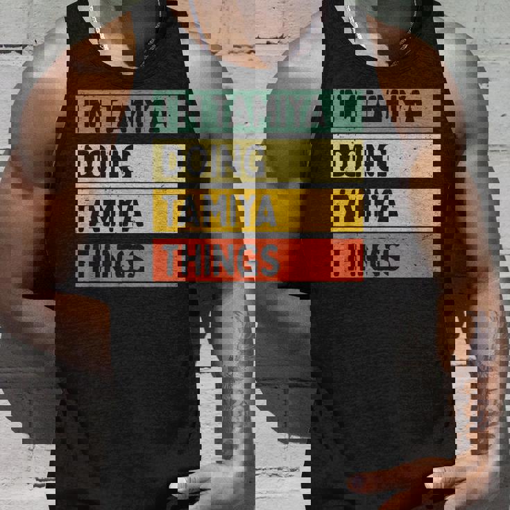 I'm Tamiya Doing Tamiya Things 面白い名言 タンクトップ 彼への贈り物