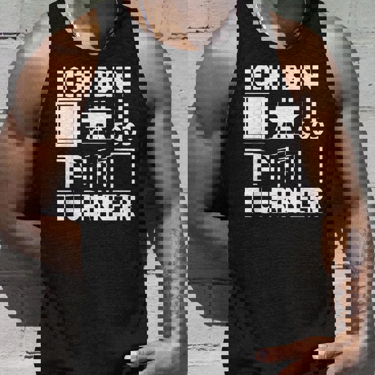 Ich Bin ターナー アート 体操モチーフ 男の子 メンズ タンクトップ 彼への贈り物