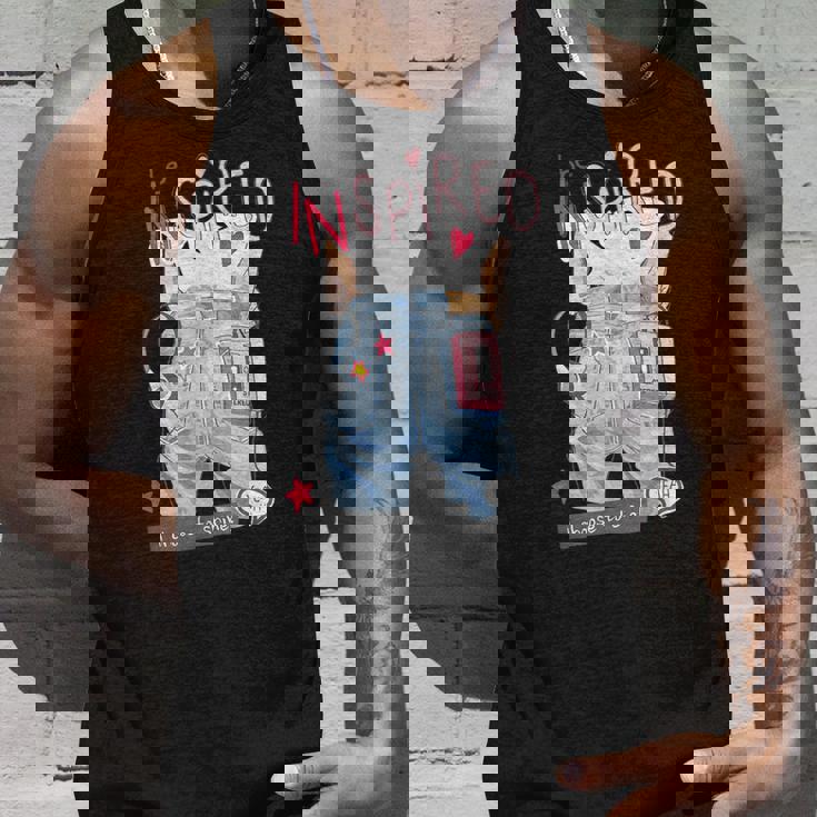 Be Inspired デニム レトロ I Choose Tohine ガールズ グラフィック タンクトップ 彼への贈り物