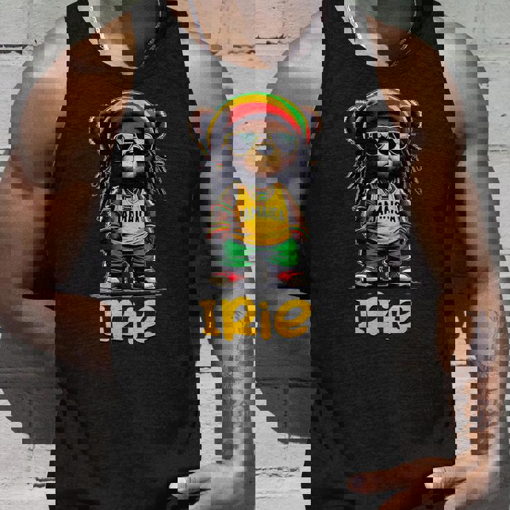 Irie テディベア ジャマイカ ラスタ ルーツ レゲエ タンクトップ 彼への贈り物