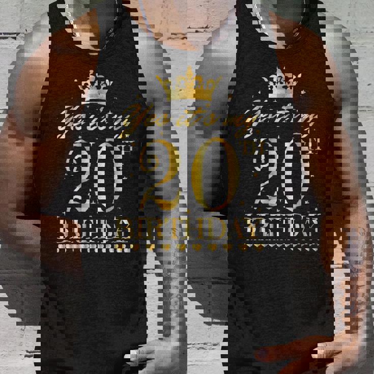 It's My 20Th Birthday Party ケーキ お祝い 楽しい20年 タンクトップ 彼への贈り物