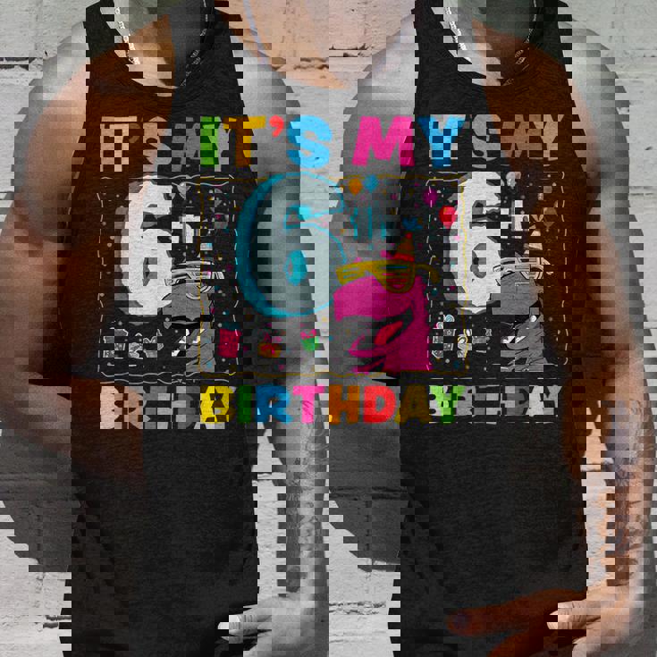 It's My 6Th Birthday Happy 6Ix Year T-Rex 恐竜 面白い タンクトップ 彼への贈り物